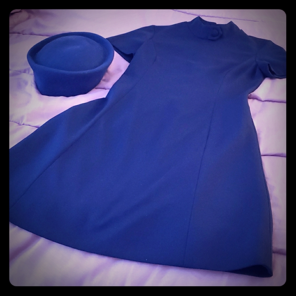 Vintage Burt Stanley Dress and match hat